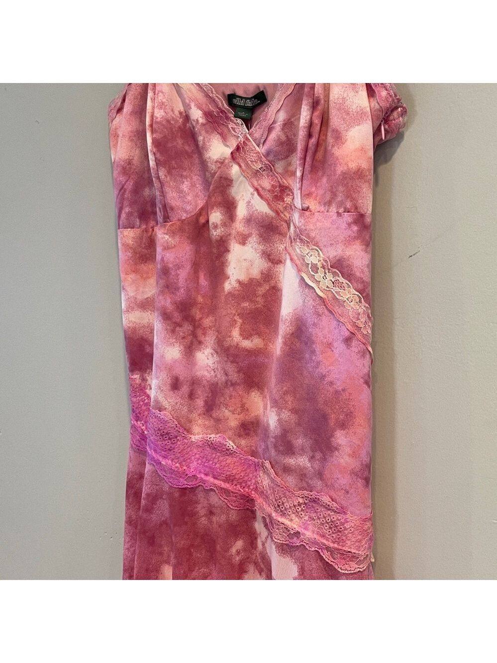 NWT Wild Fable Asymmetrical Midi Slip Dress - Pink Size Small - Picture 5 of 9